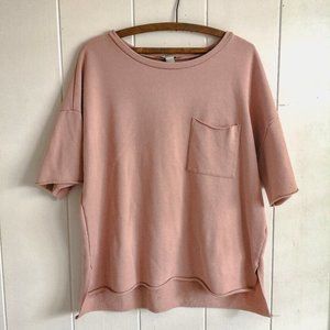 Blush Oversize Boyfriend Tee